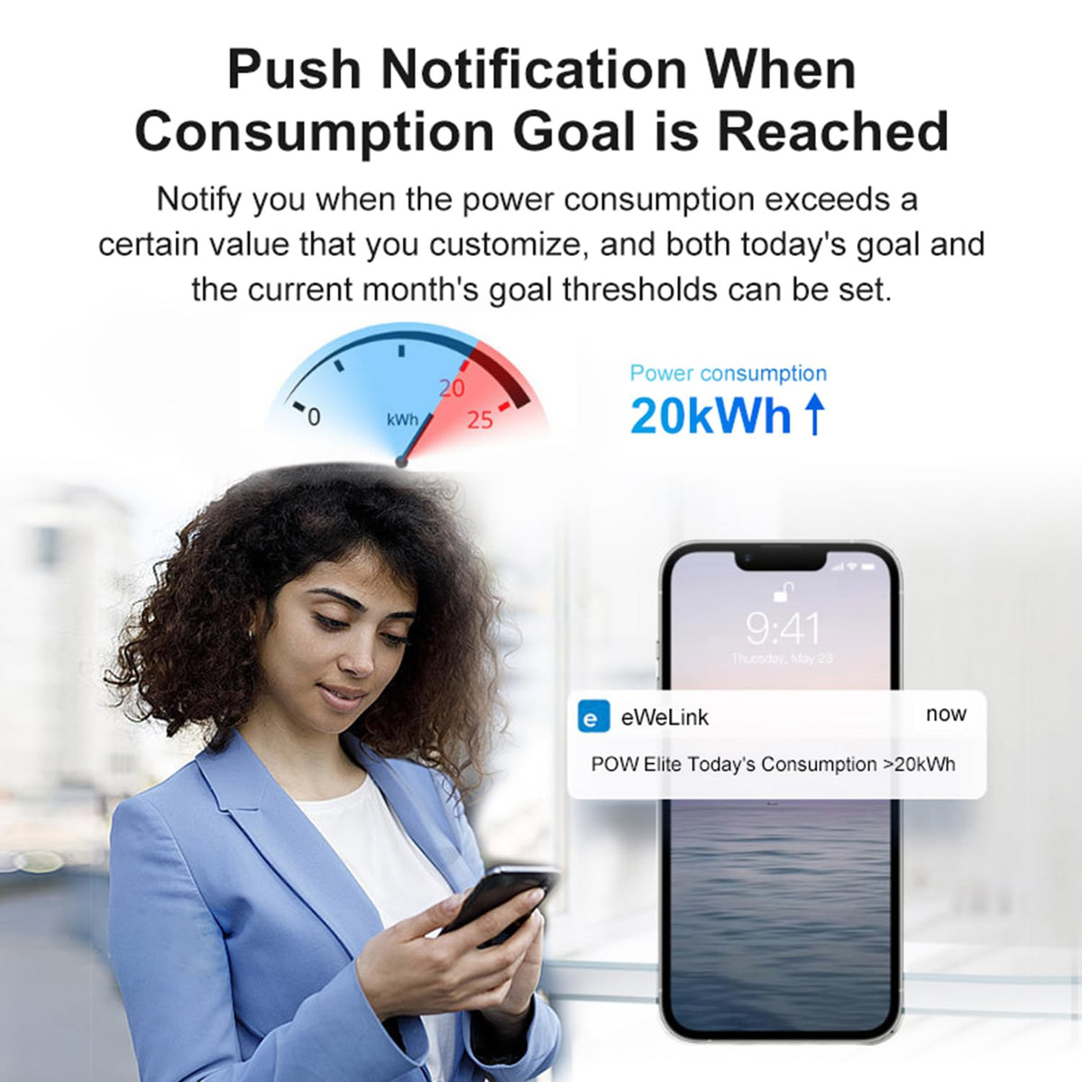 WiFi Smart Energy Monitor with Remote Control J99031