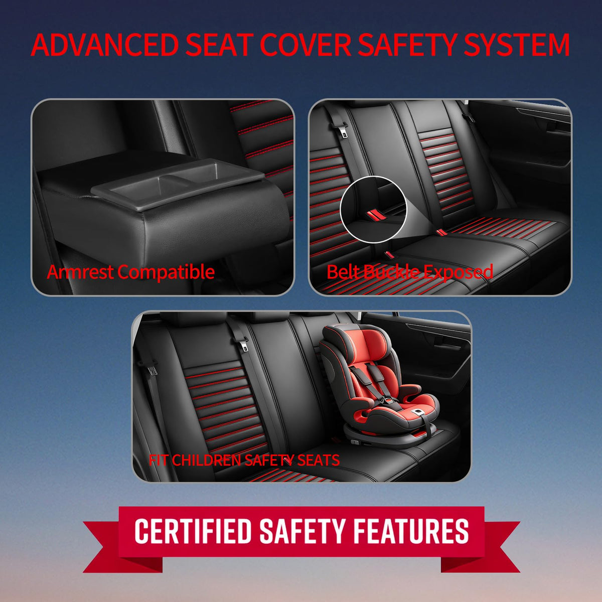 Car Seat Covers Full Set 5 Seat U514941