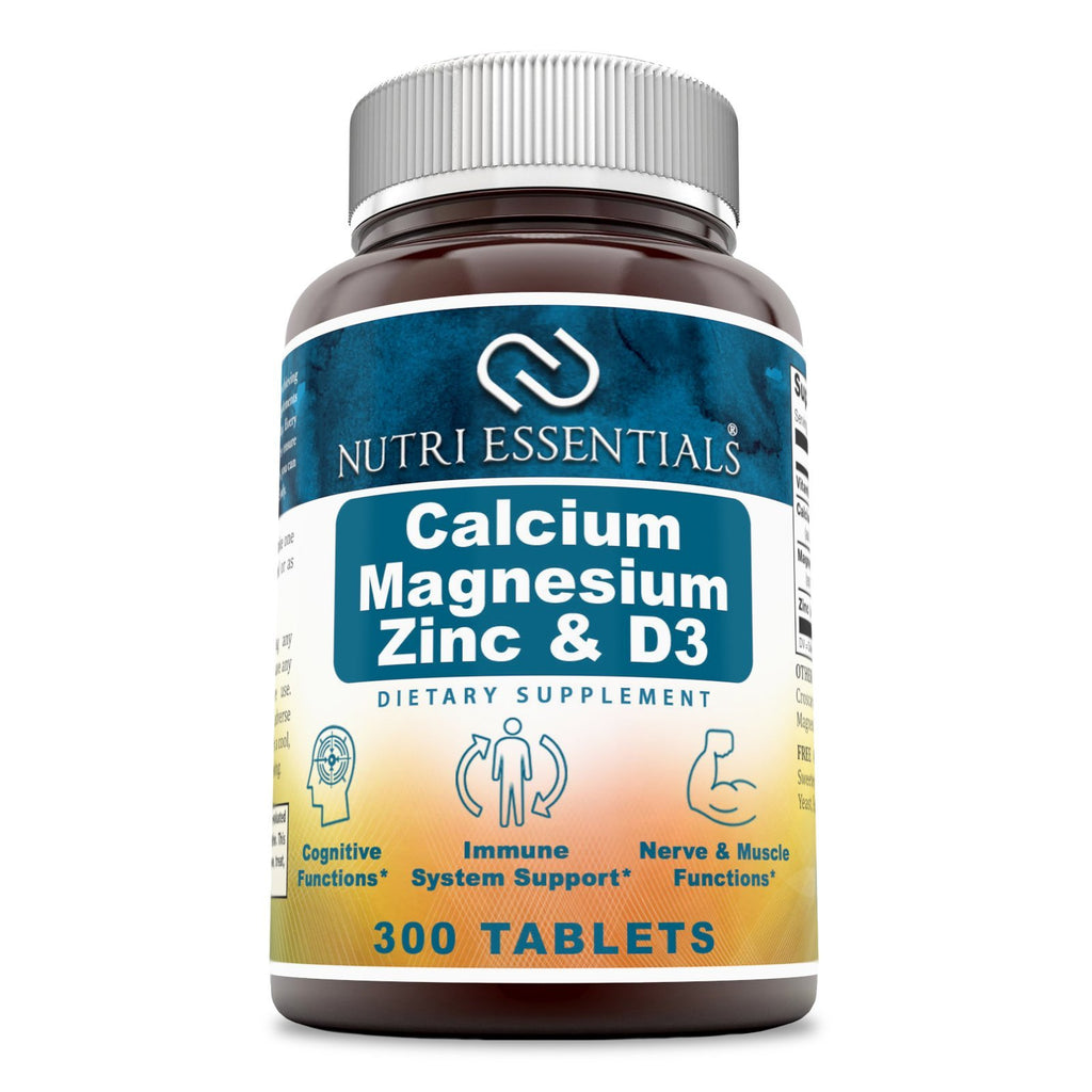 Calcium Magnesium Zinc + Vitamin D3 Tablets 300 Count G277