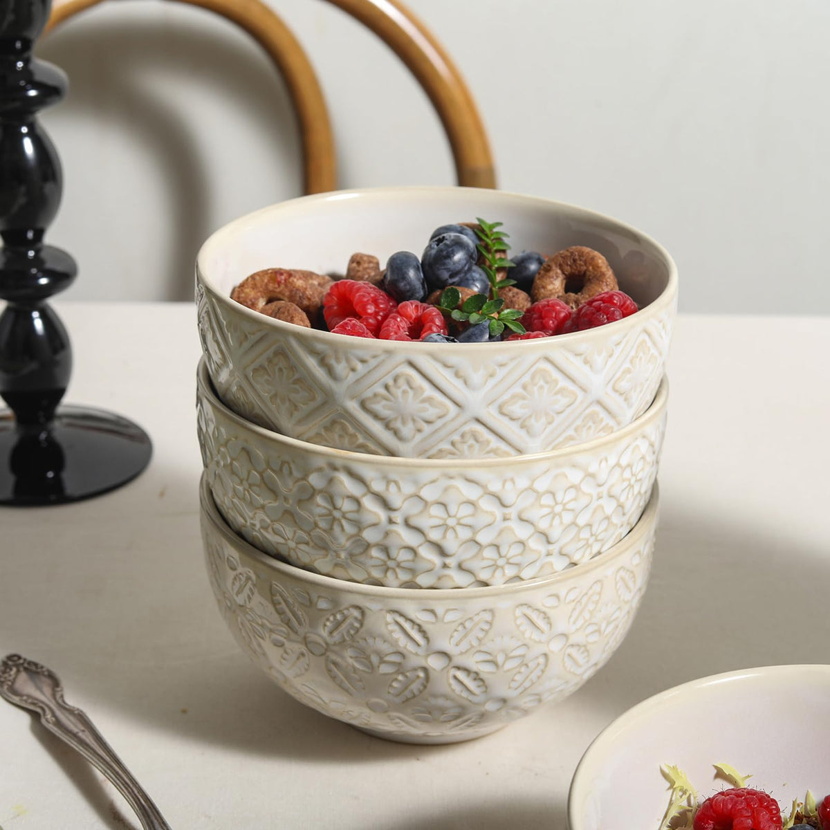 26 Oz Ceramic Soup Bowls Set of 4, 6 inch X2676
