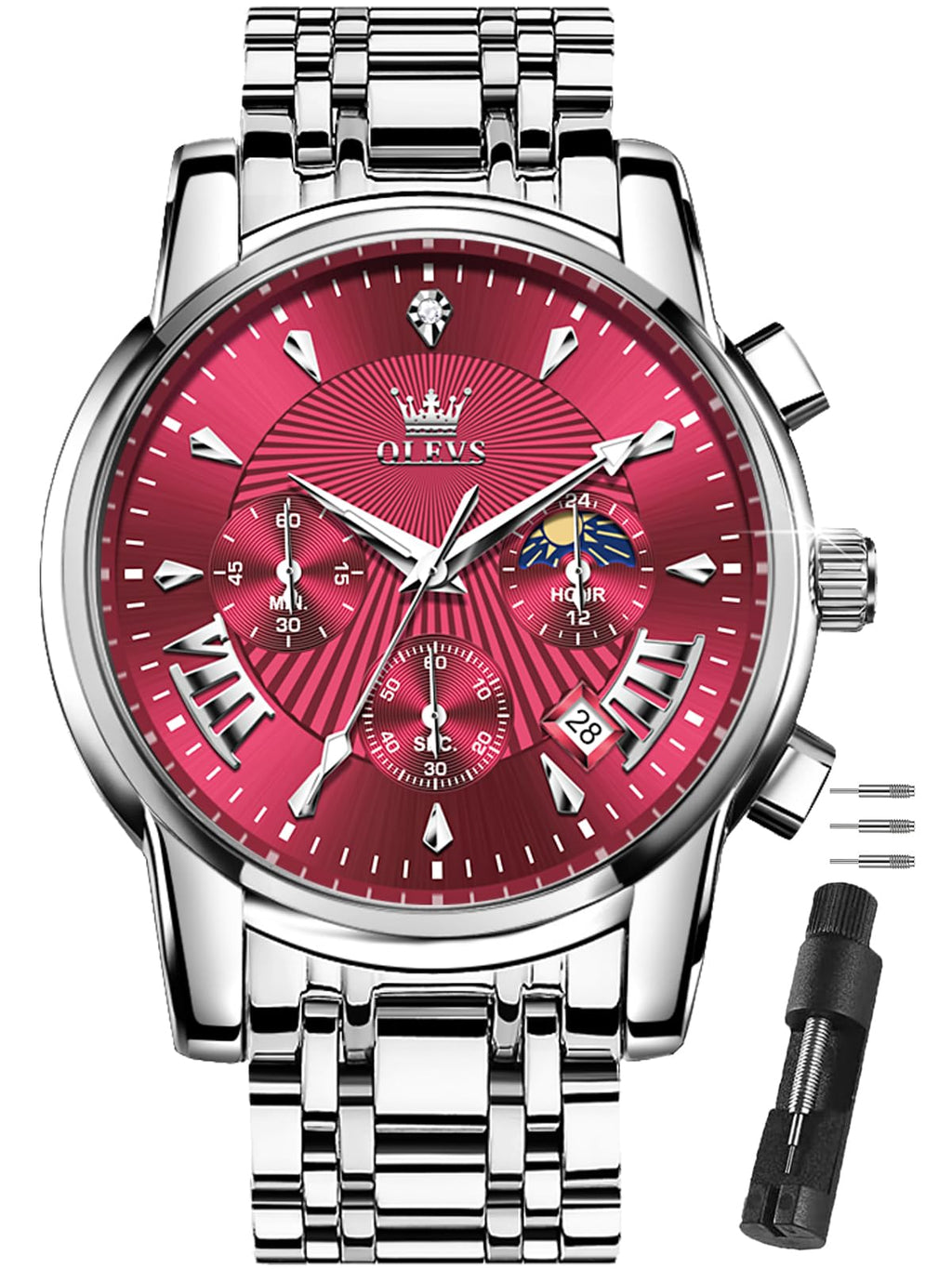 Waterproof Stainless Steel Chronograph Watch M10617