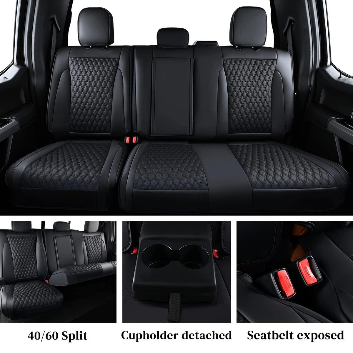 Waterproof Faux Leather Full Coverage Seat Covers P1365