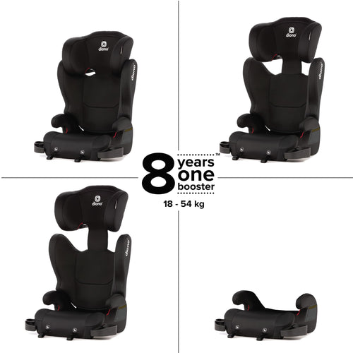 2-in-1 Belt Positioning Booster Seat, Black N627
