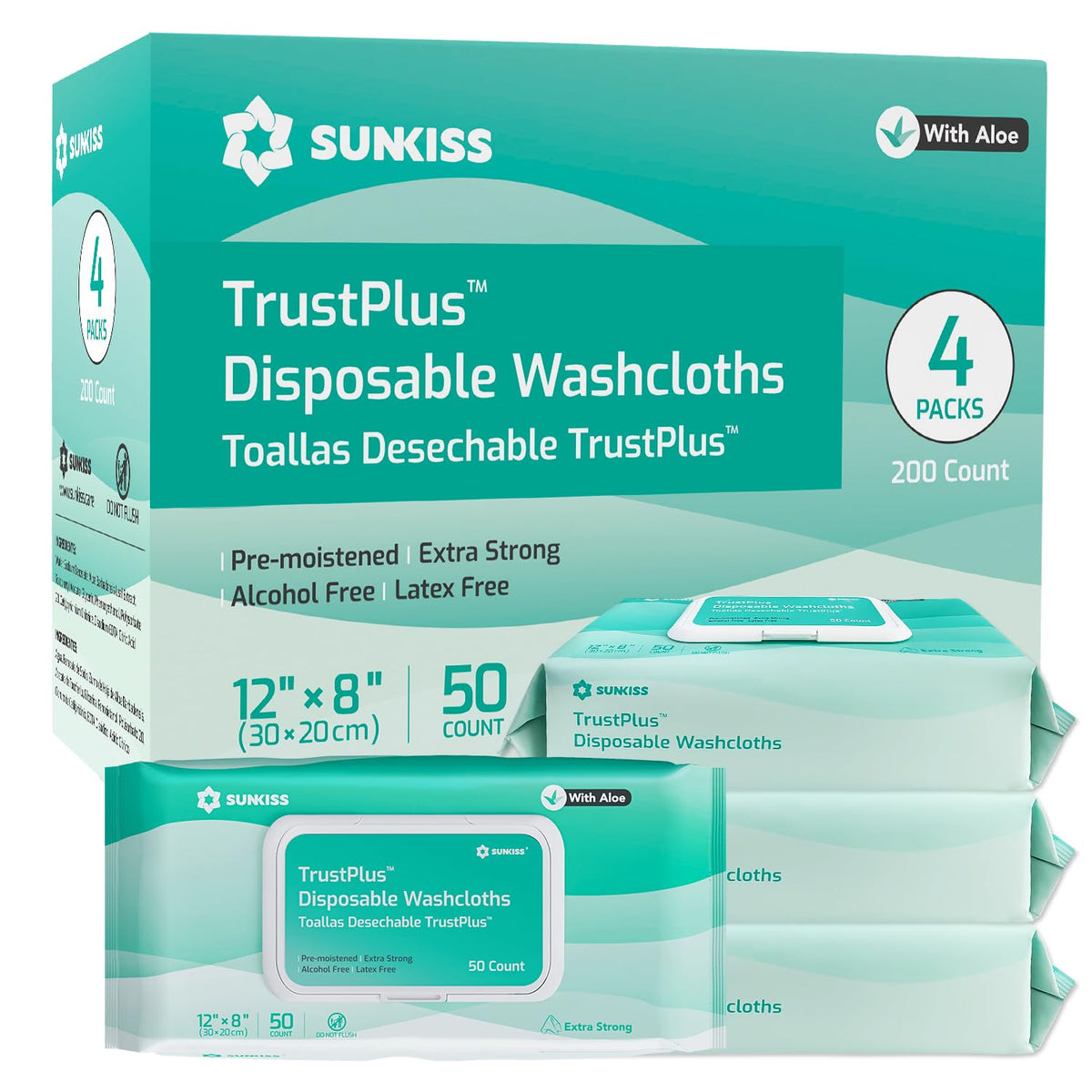 Adult Diapers XLarge 60 Count & Wet Wipes 200 Count Bundle T56993