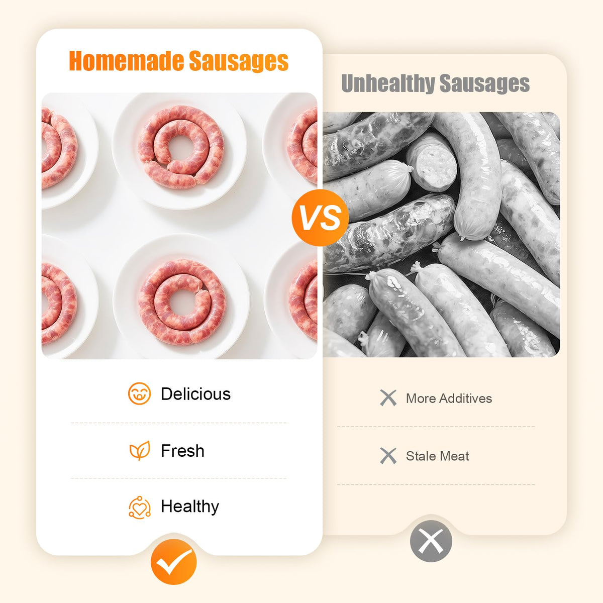 Manual Sausage Stuffer with 15 Stuffing Tubes P756711