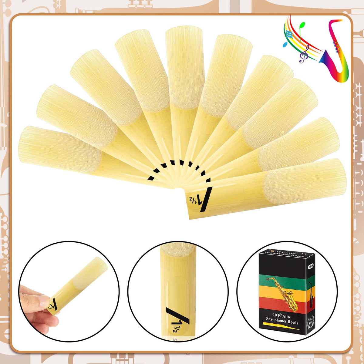 Alto Saxophone Reed Strength 1.5 V5743