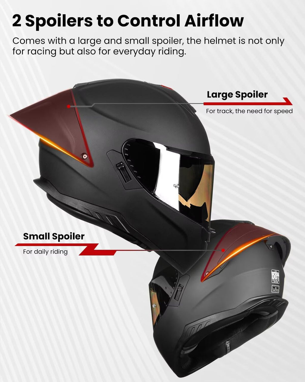 Full Face Motorcycle Helmet DOT O87757