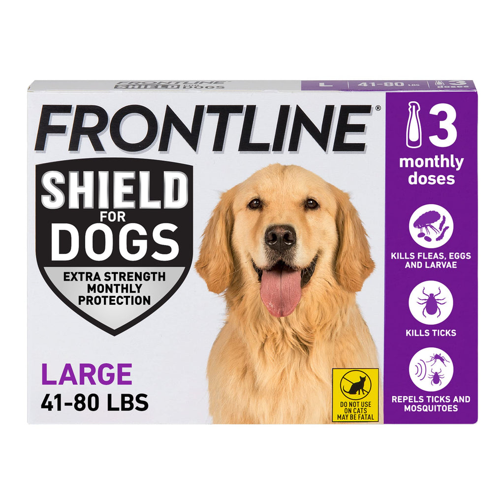 Flea & Tick Treatment for Large Dogs 41-80 lbs Count of 3 K589
