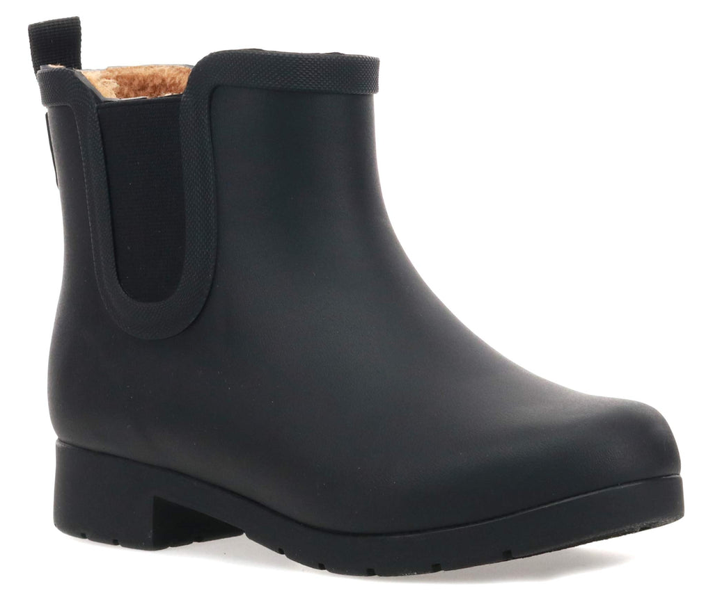 Waterproof Faux Fur Chelsea Rain Boot D18742