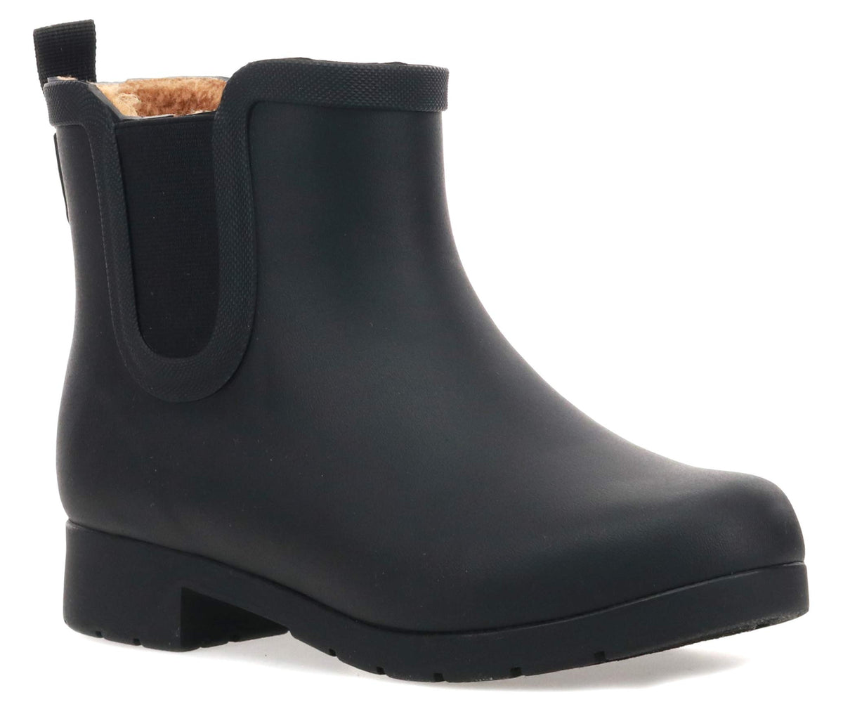 Waterproof Faux Fur Chelsea Rain Boot D18742
