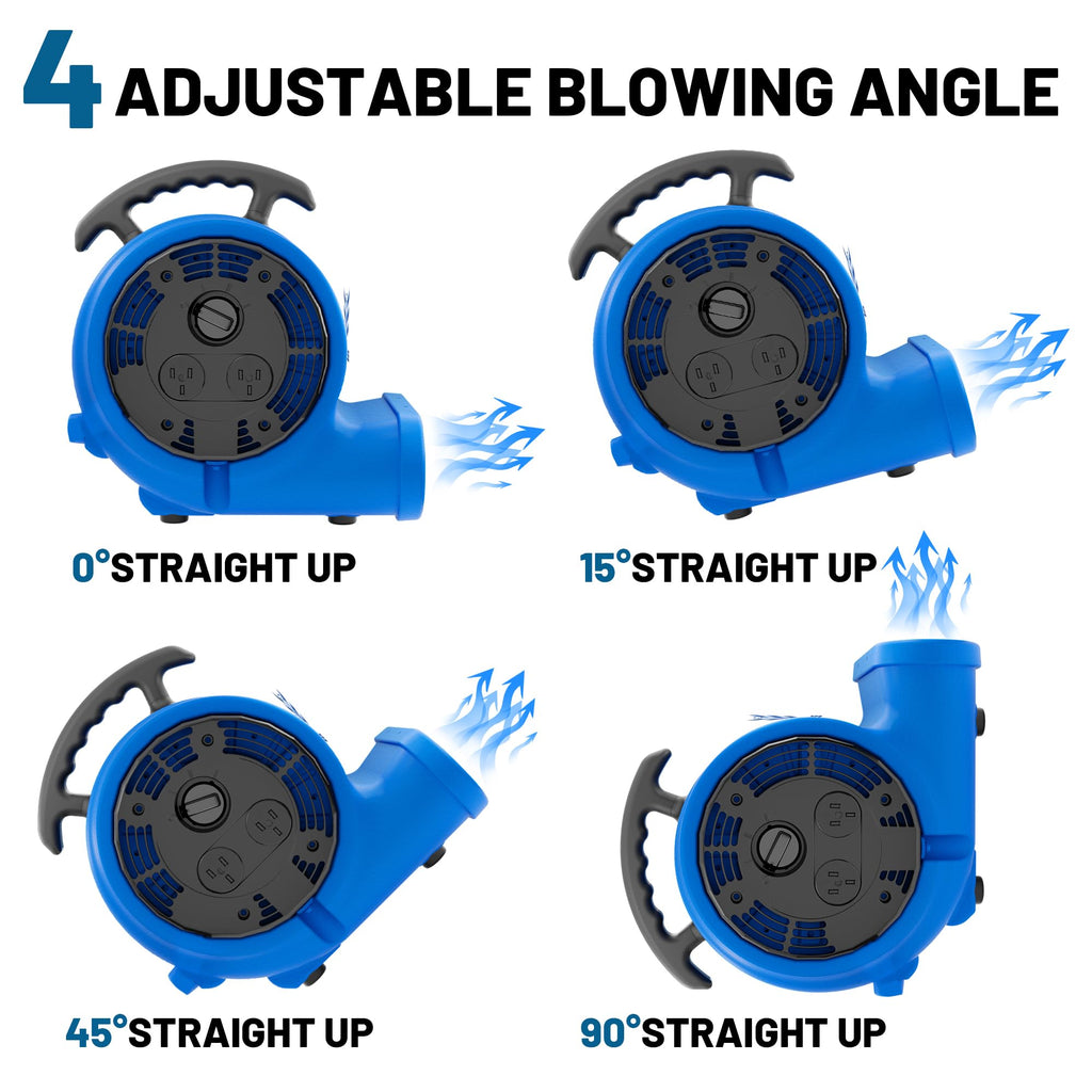 Industrial 1/3HP 1200CFM Air Mover Blower Fan M1258