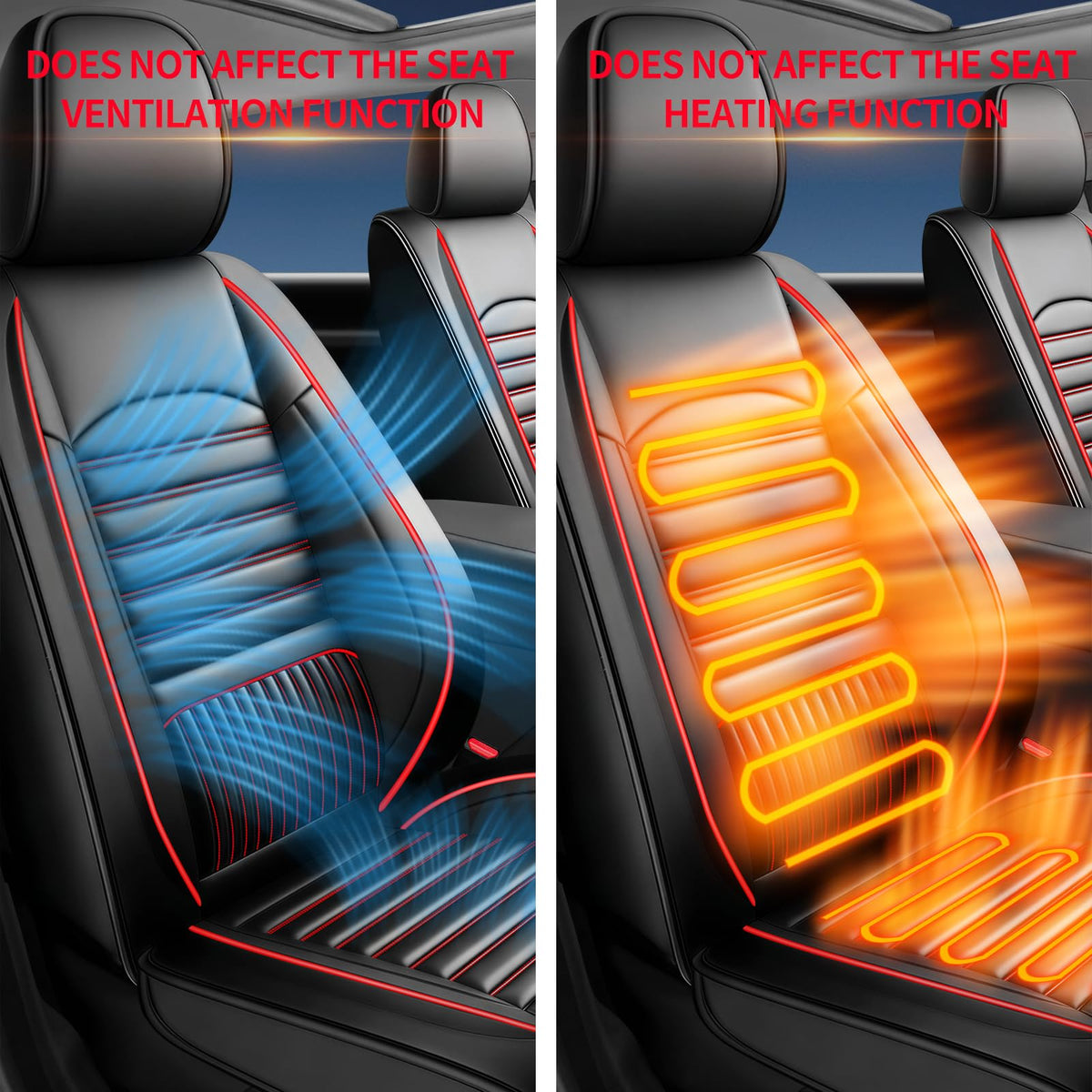 Car Seat Covers Full Set 5 Seat U514941