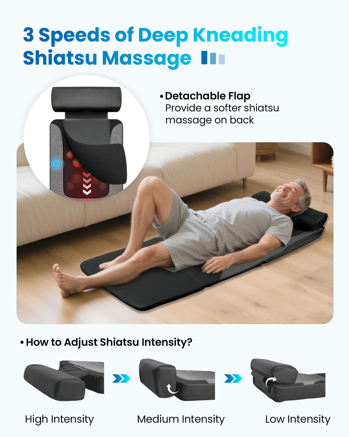 Full Body Massage Mat with Heat T59634