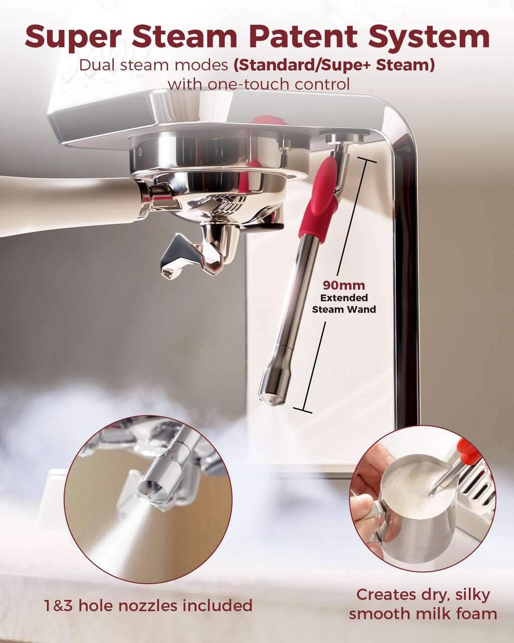 Espresso Machine with Conical Burr Coffee Grinder K4931