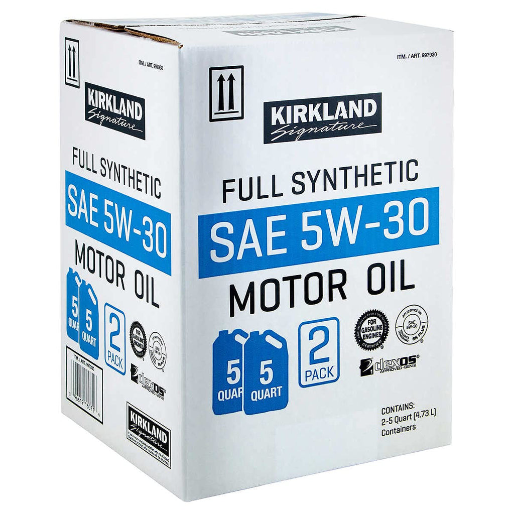 Full Synthetic SAE 5W-30 Motor Oil 5 Quart 2 Pack B644723