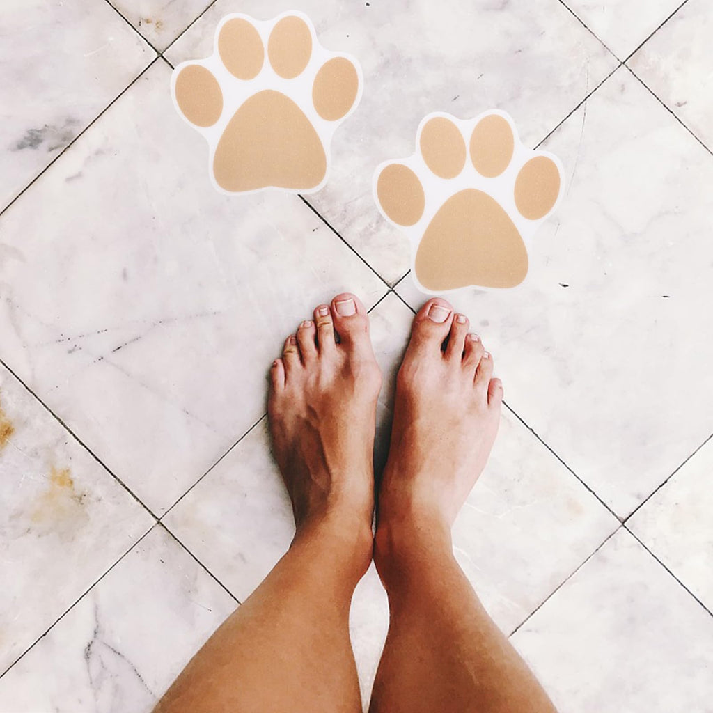 Dog Paw Bathtub Stickers PEVA Anti Slip Decal H565428