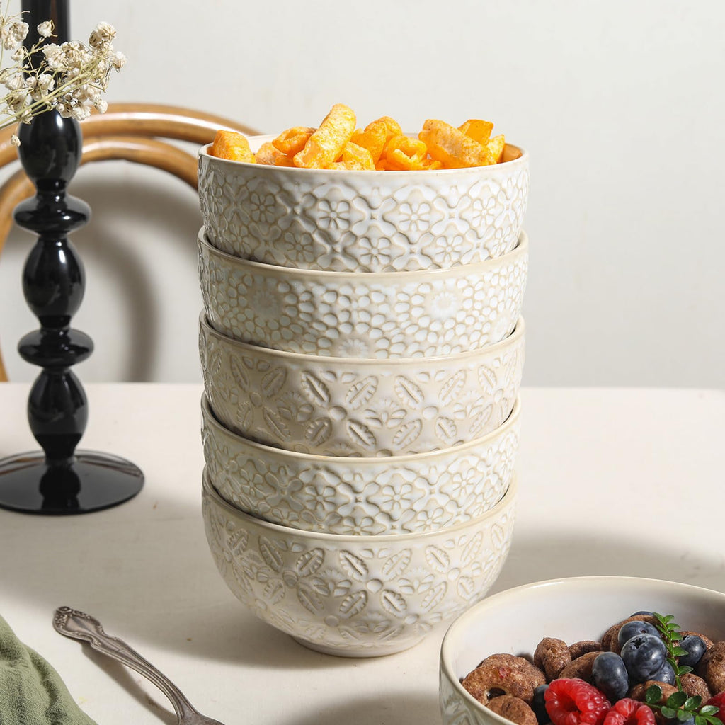 26 Oz Ceramic Soup Bowls Set of 4, 6 inch X2676