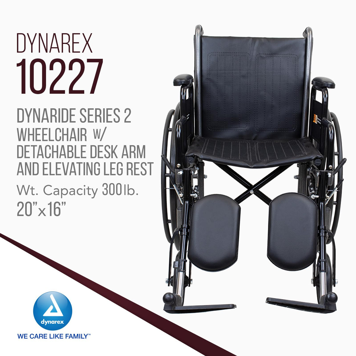 Silver Wheelchair with Detachable Desk Arms & Elevating Leg Rests E148430