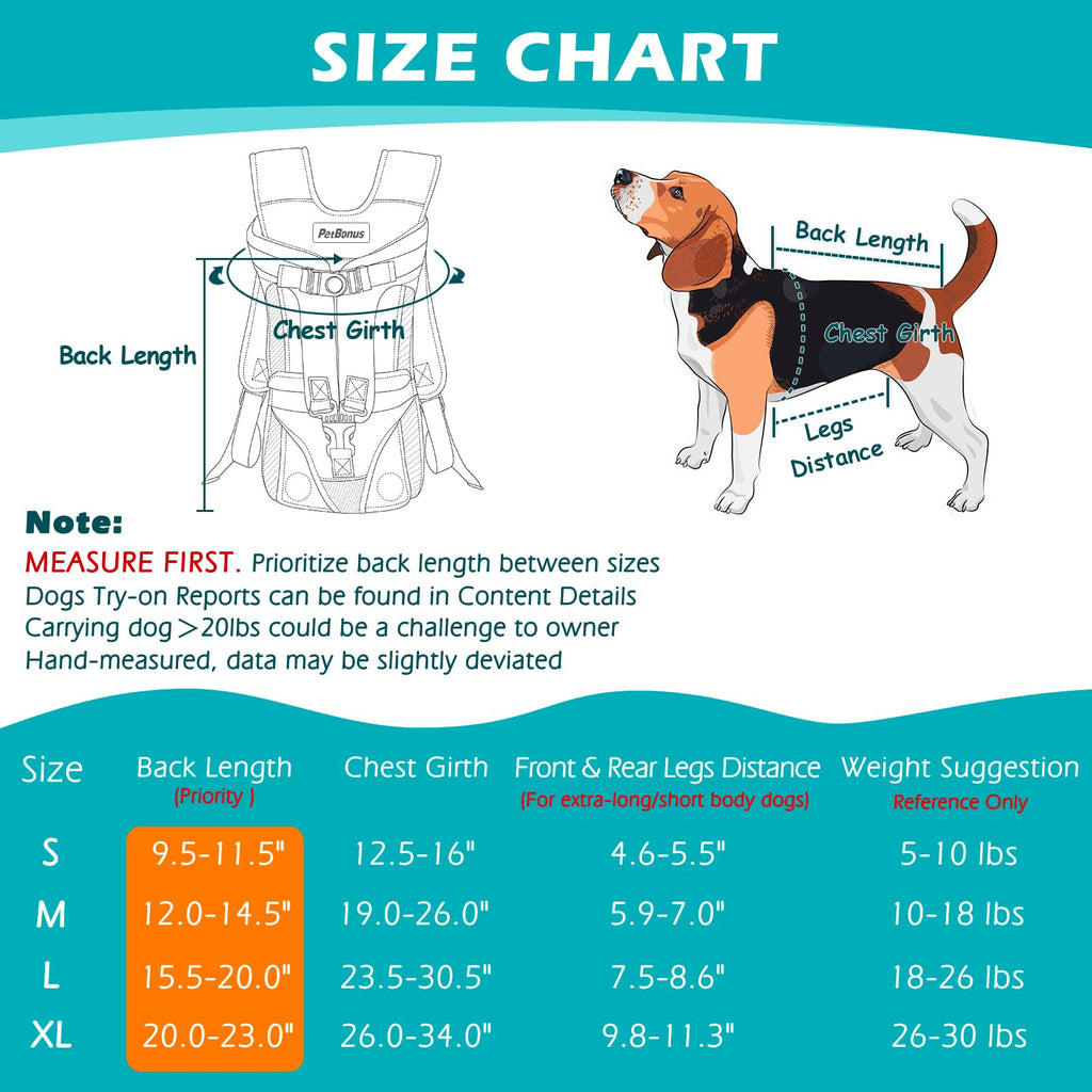 Adjustable Legs Out Dog Carrier Backpack X416183