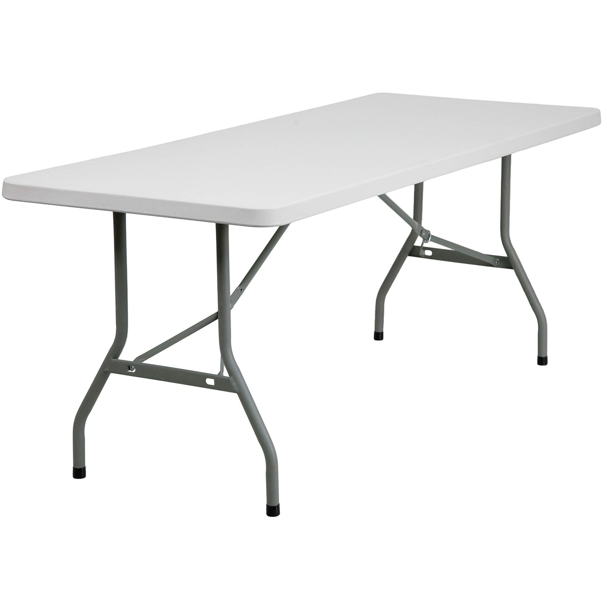 6-Foot Heavy Duty Plastic Folding Table with Carrying Handles T50325