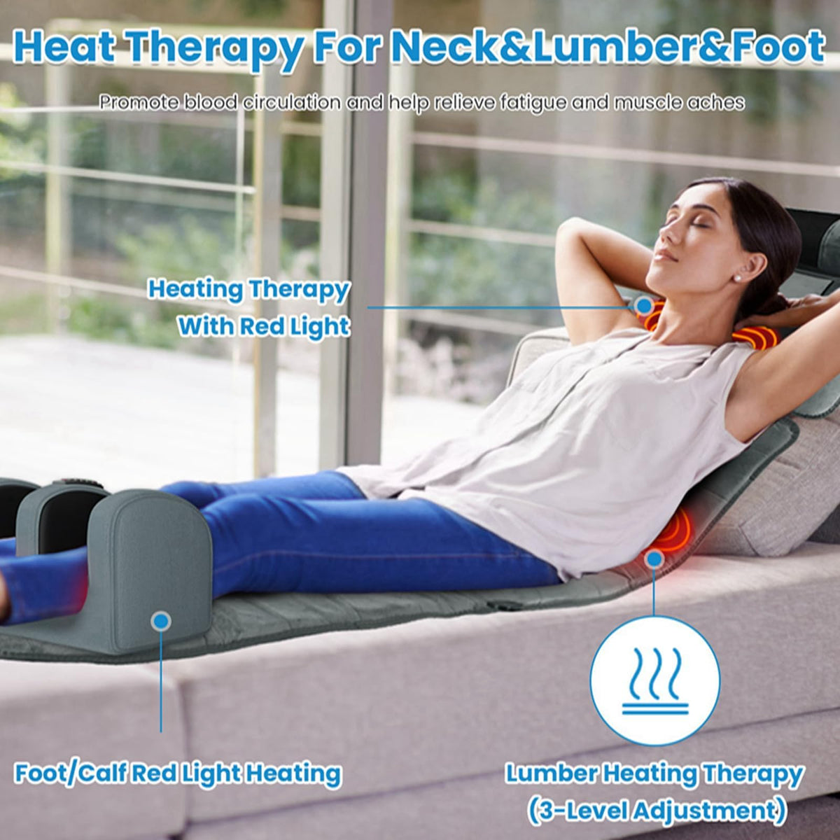 Full Body Massage Mat with Heat A104
