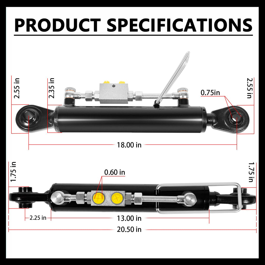 Hydraulic Top Link Cat 1-1 M911