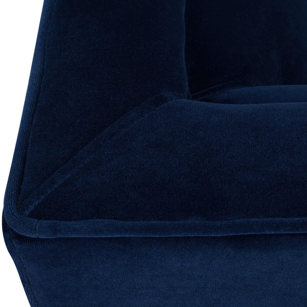 84" Navy Blue Velvet Tufted Sofa H4593