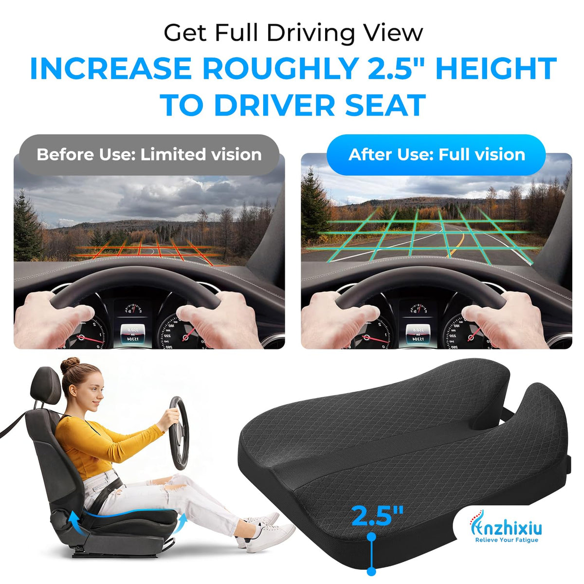 Elevated Car Seat Cushion E8327
