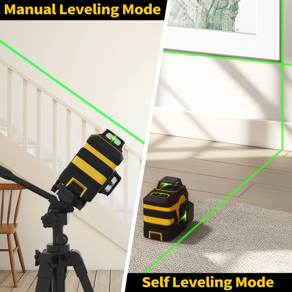 Laser Level with 12 Green Lines T649374