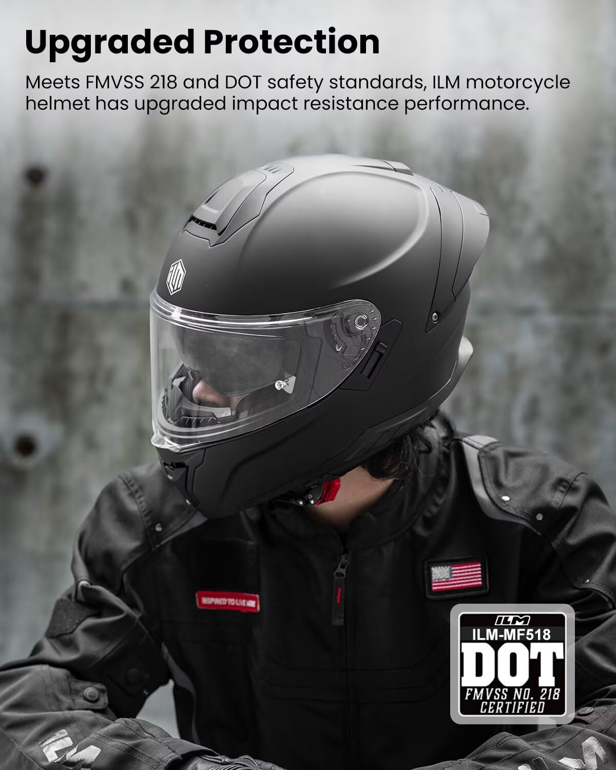 Full Face Motorcycle Helmet DOT O87757