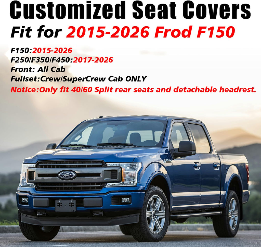 Waterproof Faux Leather Full Coverage Seat Covers P1365