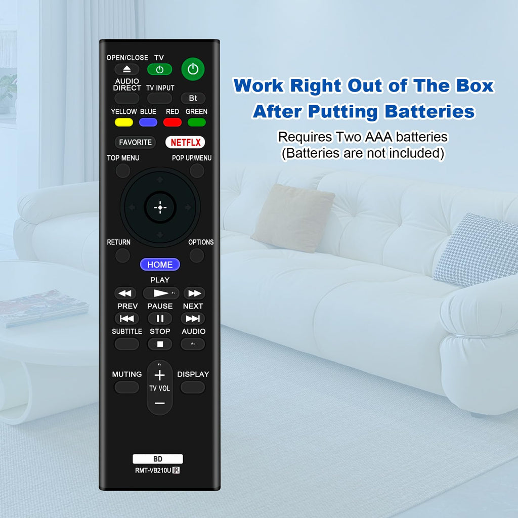 Replace Remote Control for Sony 4K Ultra HD Blu-ray Player T418