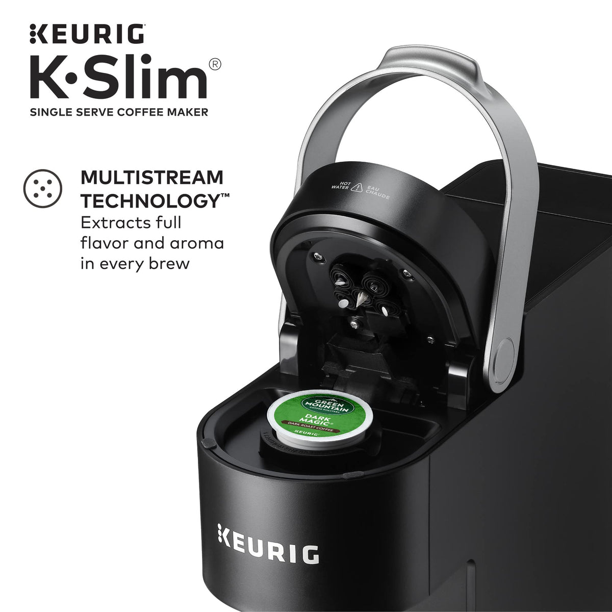 Black Single Serve K-Cup Pod Coffee Maker S306