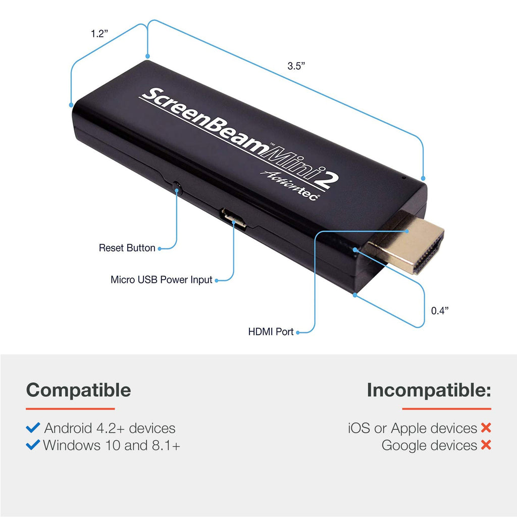 Wireless Display Adapter with Miracast, HDMI Connector B17585