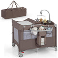 5-in-1 Pack and Play with Bassinet, Changing Table and Carry Bag I58177