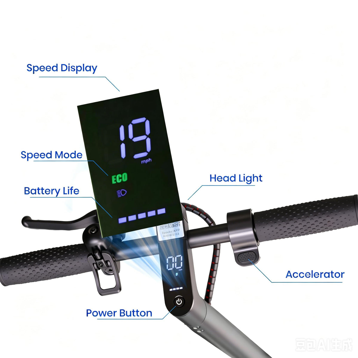 Electric Scooter with 350W/500W Motor, 8.5" Solid Tires, Foldable S131