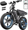 Electric Bike 48V 15Ah Battery 1500W Peak Motor 20 4.0 Fat Tire M50205
