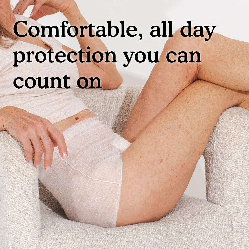 Adult Incontinence Underwear for Sensitive Skin, White Large, 56 Count R61171