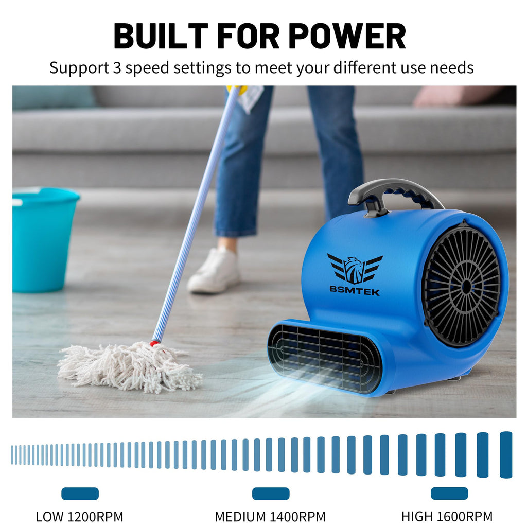 Industrial 1/3HP 1200CFM Air Mover Blower Fan M1258