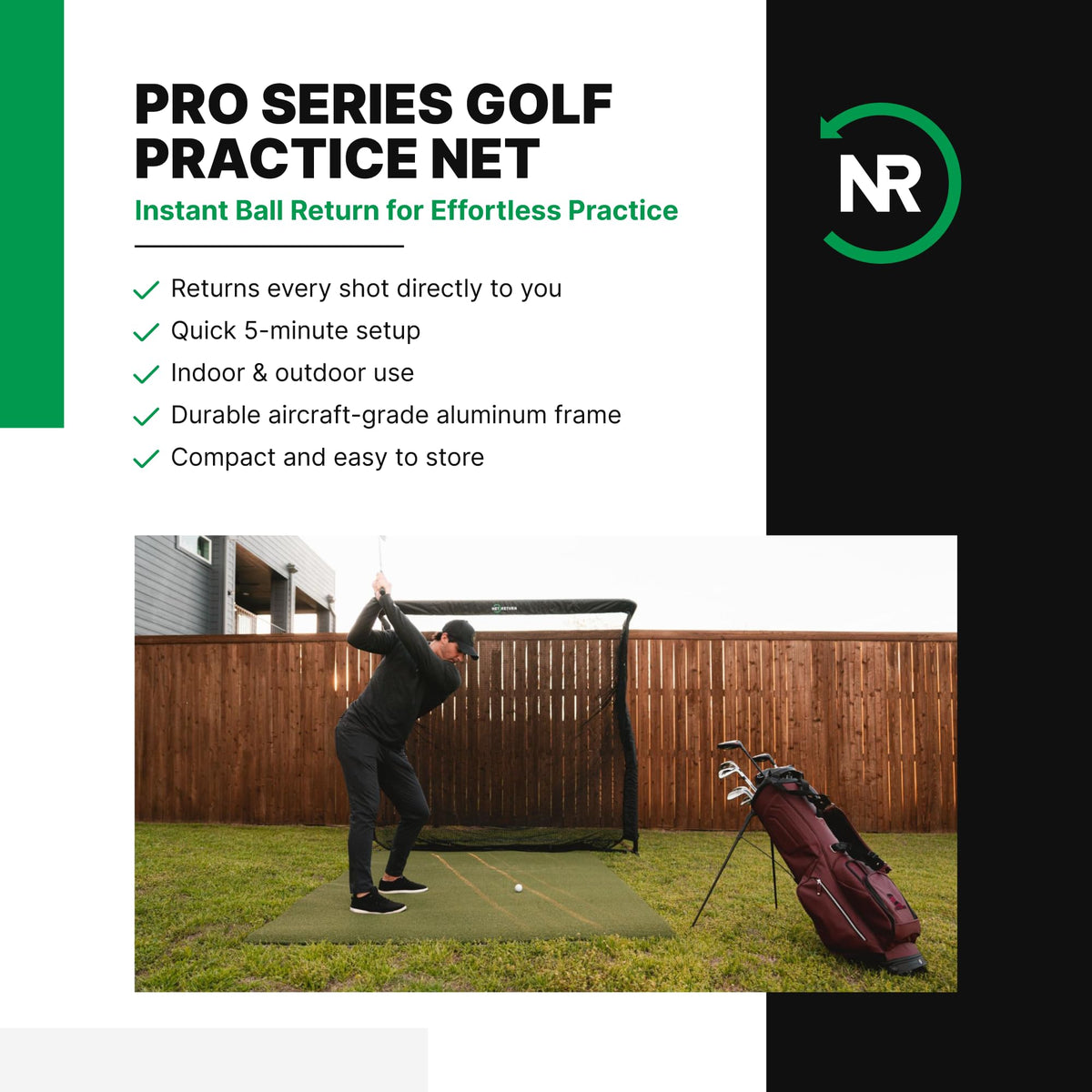 7x7 ft to 8x7.5 ft Golf Net E30021