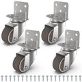 1" Swivel Plate Casters, 4 Pcs Q642