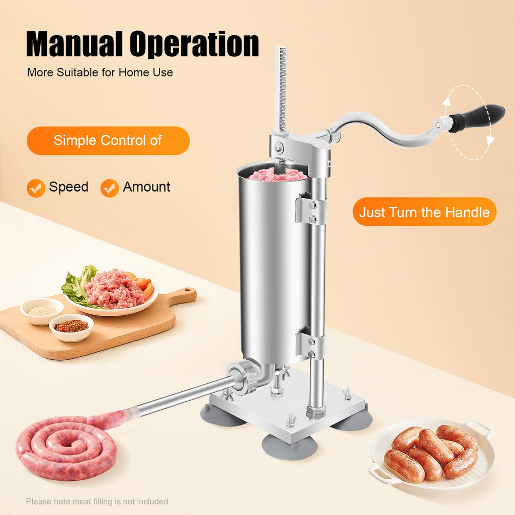 Manual Sausage Stuffer with 15 Stuffing Tubes P756711