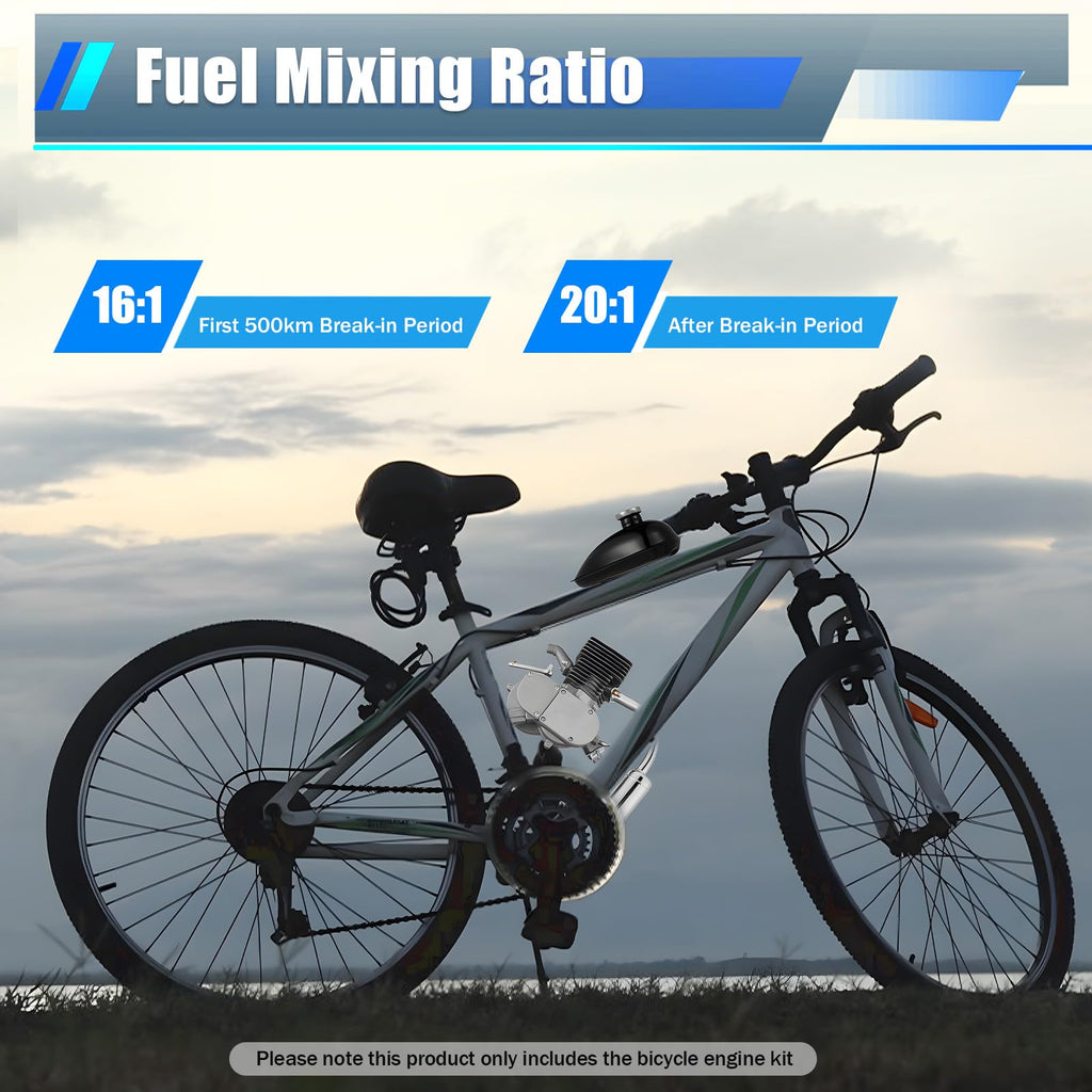 2-Stroke 100cc Bicycle Engine Kit with 44 Tooth Sprocket X155