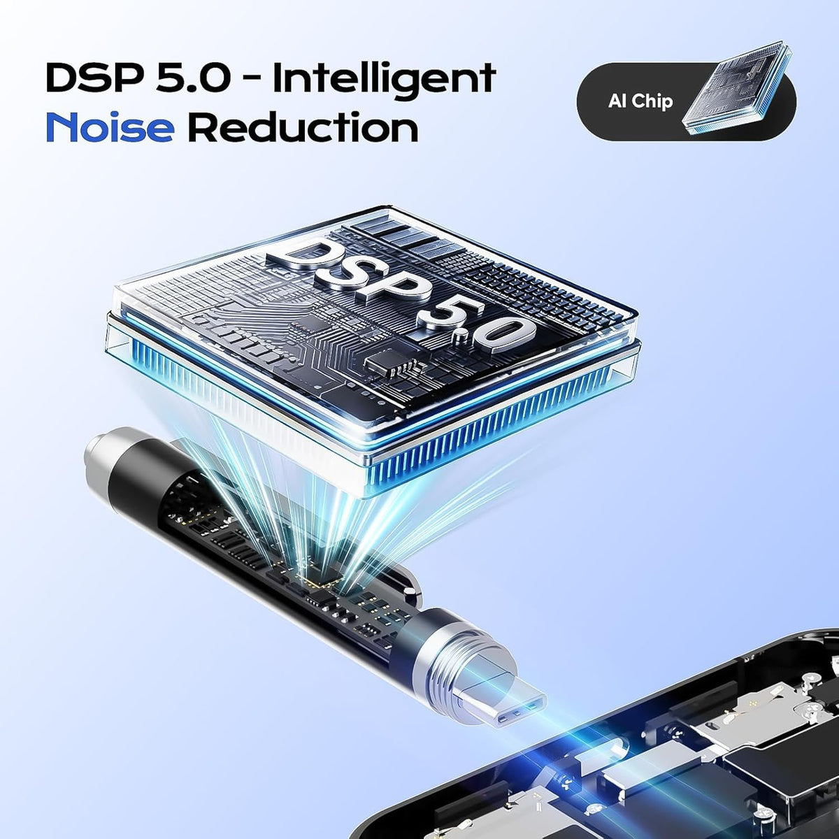 64GB Voice Activated Digital Recorder with AI Noise Reduction B185809