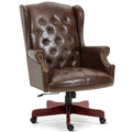 Big and Tall Brown Faux Leather Executive Office Chair T514806