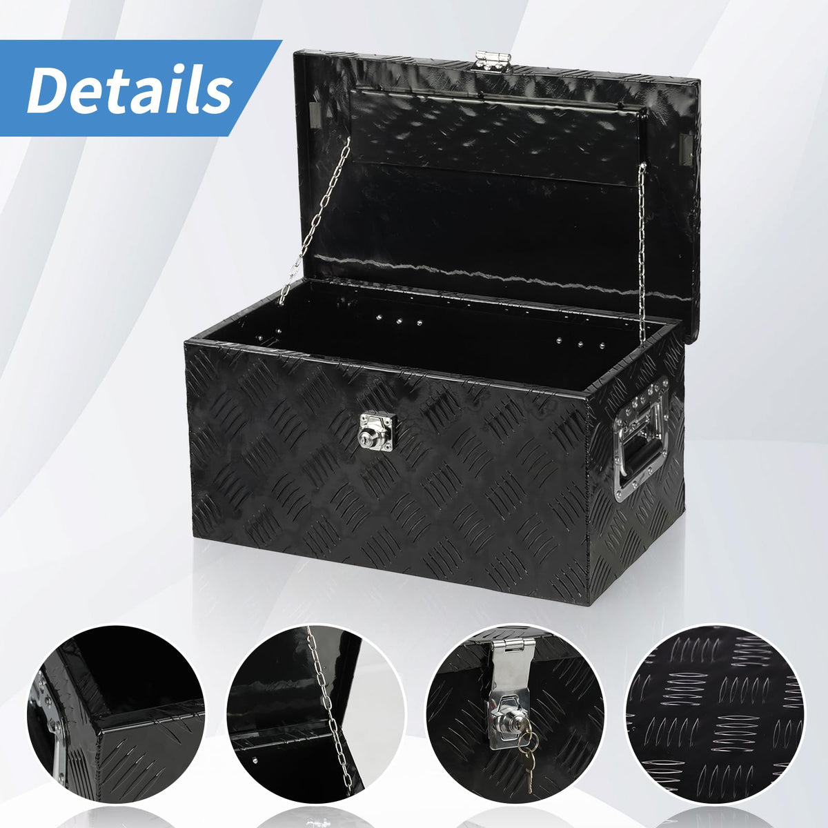 30 Inch Aluminum Truck Tool Box Lockable Q33911