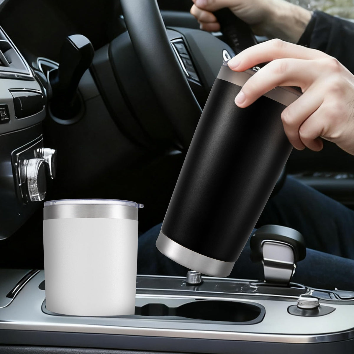 20 oz Stainless Steel Insulated Tumbler with Lid F9460