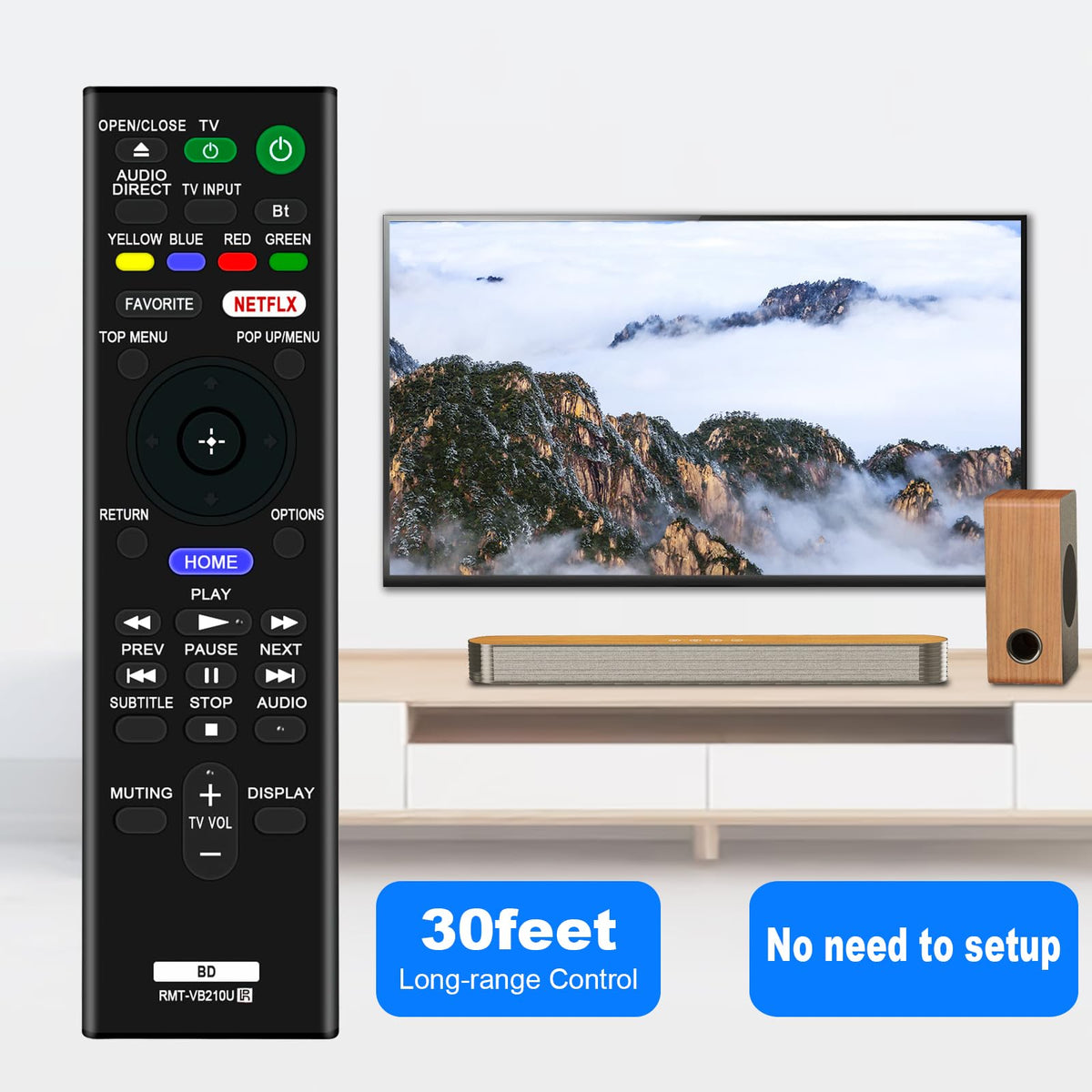 Replace Remote Control for Sony 4K Ultra HD Blu-ray Player T418