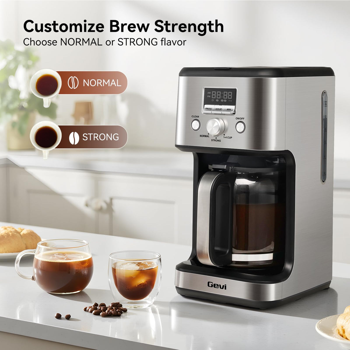 14 Cup Programmable Drip Coffee Maker with Glass Carafe X99620