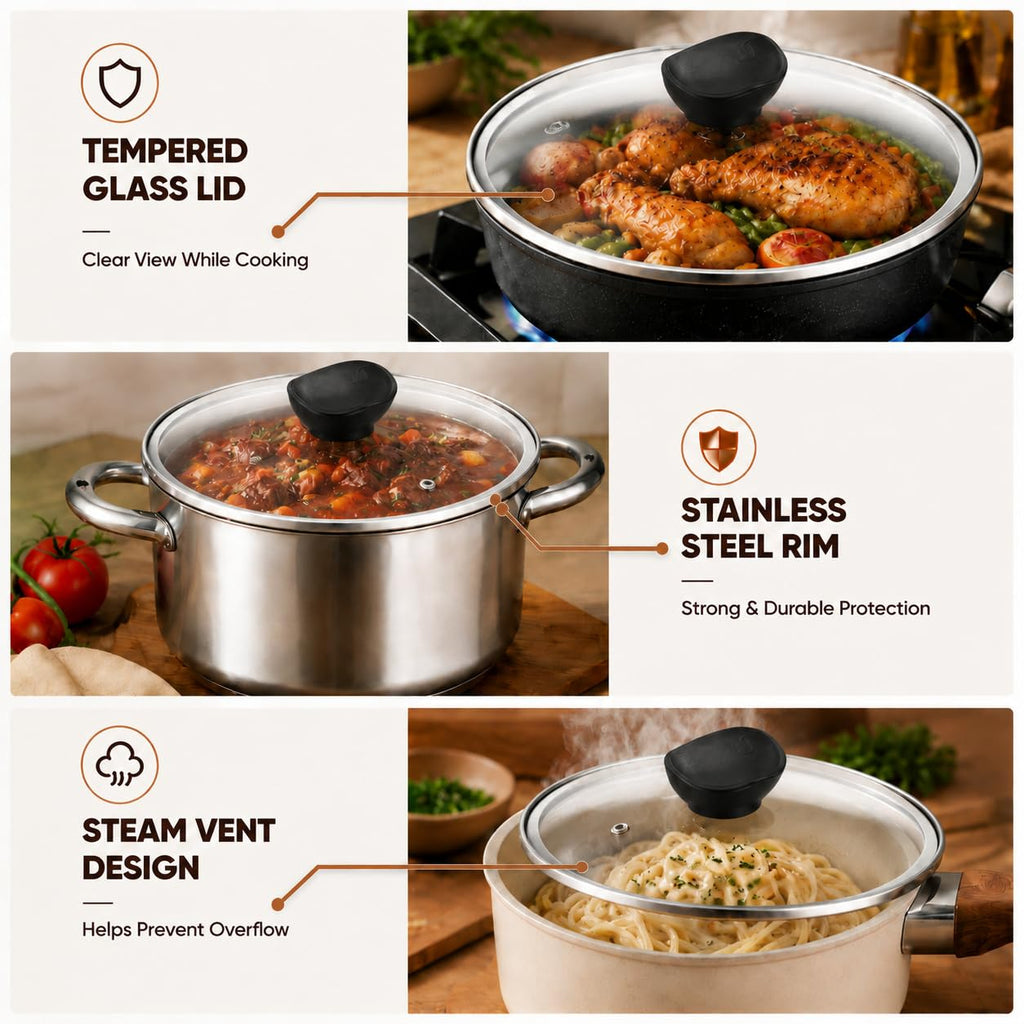 10 Inch Tempered Glass Pan Lid G200016